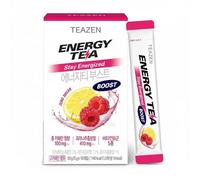 Boisson énergisante Boost au guarana Pack de 10 sachets en poudre Sans sucre faible en calories Teazen TZ-ENTBO