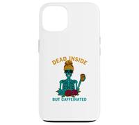 Boisson énergisante Dead Inside But Caféinée au Café Skeleton Coque pour iPhone 13