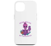 Boisson énergisante Dead Inside But Caféinée au Café Skeleton Coque pour iPhone 13
