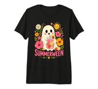 Boisson Fantôme D'été Summerween Design Floral T-Shirt Haut de Gamme
