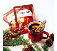 Boisson Festive Gourmande Aux éPices - Sachet de 36 G pour Vin Chaud, Cidre et Mocktails à L'Anis éToilé(36g (2 packets))