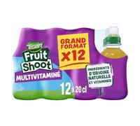 Boisson Fruit Shoot Multivatimés TEISSEIRE - le pack de 12 bouteilles de 20cL