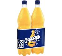 Boisson gazeuse à la pulpe d'orange,2 x 1.5 L