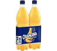 Boisson gazeuse à la pulpe d'orange,2 x 1.5 L