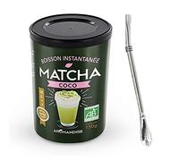 Boisson instantanée Matcha coco 150 g + paille inox avec filtre
