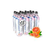 BOISSON L-CARNITINE - 2000mg L-Carnitine, 0% Sucre, 0% Graisse - Seulement 5 Calories par Bouteille - Pack de 12 bouteilles de 500ml - Saveur Pamplemousse - Eric Favre