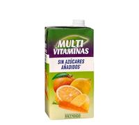 Boisson multivitaminée Hacendado sans sucres ajoutés - packs de 6 - brique 1 L