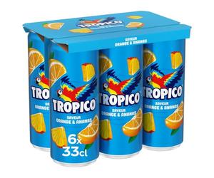 Boisson Orange Ananas L'Original TROPICO - le pack de 6 canettes de 33cL