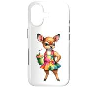 Boisson Smoothie Tropicale en Forme de cerf Fauve pour l'été Coque pour iPhone 17