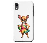 Boisson Smoothie Tropicale en Forme de cerf Fauve pour l'été Coque pour iPhone XR