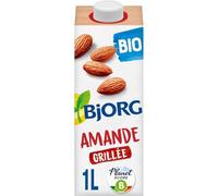 Boisson Végétale bio Lait d'Amande grillée BJORG - La brique de 1L Lot De 4 - Par Lot