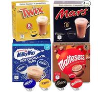Boissons au Chocolat - Dolce Gusto Compatible - 32 Capsules - Mars, Milkyway, Maltesers (8 chaque)