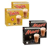 Boissons au Chocolat - Dolce Gusto Compatible - 32 Capsules - Mars, Twix (Twix, Mars)
