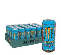 Boissons énergisantes fruitées Monster Energy - Monster Energy Juiced - Mango Loco Pack de 24