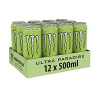 Boissons énergisantes sans sucre Monster Energy - Monster Energy Ultra Zero Sugar - Paradise Pack de 12