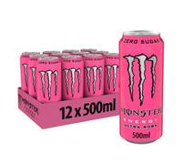 Boissons énergisantes sans sucre Monster Energy - Monster Energy Ultra Zero Sugar - Rosá Pack de 12