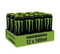 Boissons énergisantes sans sucre Monster Energy - Monster Energy Zero Sugar - Energy Pack de 12