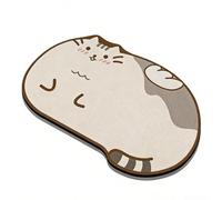 boiszeda Esta alfombra diatomita baño ES Un Ideal decoracion hogar: su diseño de gatito combina Con distintos estilos de la CASA, aportando Un Toque cálido y encantador a tu espacio Personal.