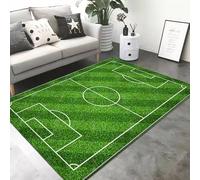 boiszeda Fußball-Basketballfeld-Spielmatten Laufsteg-Teppich Fußballplatz-Spielmatte Kinderfußballspielplatz Tür-Bodenteppich Dekorativer Teppich für Schlafzimmer Teenager-Jungen
