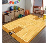boiszeda Fußball-Basketballfeld-Spielmatten Laufsteg-Teppich Fußballplatz-Spielmatte Kinderfußballspielplatz Tür-Bodenteppich Dekorativer Teppich für Schlafzimmer Teenager-Jungen