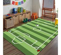 boiszeda Fußball-Basketballfeld-Spielmatten Laufsteg-Teppich Fußballplatz-Spielmatte Kinderfußballspielplatz Tür-Bodenteppich Dekorativer Teppich für Schlafzimmer Teenager-Jungen