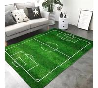 boiszeda Fußball-Basketballfeld-Spielmatten Laufsteg-Teppich Fußballplatz-Spielmatte Kinderfußballspielplatz Tür-Bodenteppich Dekorativer Teppich für Schlafzimmer Teenager-Jungen