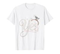 boiszeda Il m'a demandé et J'Ai Dit Oui T-Shirt J'Ai Enfin Fait ma Demande en Mariage T-Shirt avec des Phrases drôles pour Couples pour Femmes/Hommes