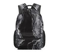 boiszeda Sac à dos à motif marbré grande capacité d'école pour étudiants ordinateur portable sac à dos décontracté et esthétique idéal pour la rentrée scolaire les voyages et le quotidien