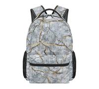 boiszeda Sac à dos à motif marbré grande capacité d'école pour étudiants ordinateur portable sac à dos décontracté et esthétique idéal pour la rentrée scolaire les voyages et le quotidien