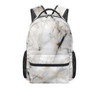 boiszeda Sac à dos à motif marbré grande capacité d'école pour étudiants ordinateur portable sac à dos décontracté et esthétique idéal pour la rentrée scolaire les voyages et le quotidien