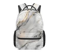 boiszeda Sac à dos à motif marbré grande capacité d'école pour étudiants ordinateur portable sac à dos décontracté et esthétique idéal pour la rentrée scolaire les voyages et le quotidien