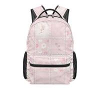 boiszeda Sac à dos pour filles grande capacité sac d'école pour élèves backpack pour ordinateur portable rose et violet esthétique pour la rentrée scolaire les voyages et le quotidien