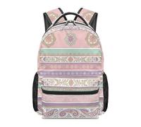 boiszeda Sac à dos pour filles grande capacité sac d'école pour élèves backpack pour ordinateur portable rose et violet esthétique pour la rentrée scolaire les voyages et le quotidien