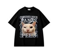 boiszeda T-Shirt drôle avec mème Chat Considère Que tu as Fait Pipi dans Ton Pantalon Goofy Ahh Silly Cat T-Shirts Graphiques pour Hommes Femmes et Adolescents