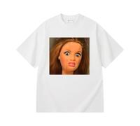 boiszeda T-Shirt Humoristique avec poupée fumant Une Cigarette Blague mème Sarcasme Farce Parodie nouveauté graphisme t-Shirts pour Femmes et Hommes
