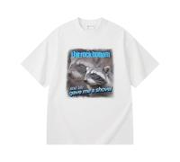 boiszeda T-Shirt Humoristique avec Raton Laveur « J'Ai touché Le Fond et la Vie m'a donné Une Pelle »