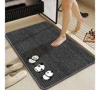 boiszeda Tapis De Bain Antiderapant Tapis Diatomite Diatomite Absorbeur Rapide D’Eau Résistant Aux Taches Semelle Caoutchouc Anti-Dérapante Motif Stylé pour Salle De Bain Cuisine Seuil