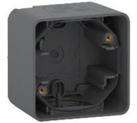 Boîte 1 poste IP55 IK07 - En saillie - Gris anthracite - Mureva Styl Gris G