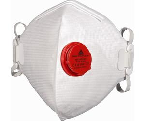 BOITE 10 DEMI-MASQUES DELTA PLUS JETABLES FFP3 AVEC VALVE - PLIAGE VERTICAL-M1300VBC