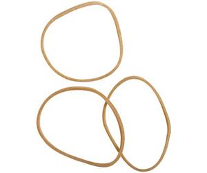 Boîte 100 g bracelets caoutchouc blond 60 x 1.2 x 1.8 mm