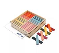 KAPLA Coffret Octocolor 100 planchettes colorées (Rouge, Orange, Jaune, Vert, Bleu Clair, Bleu foncé, Rose, Violet), Jouet en Bois, Jeu de Construction, dès 2 Ans
