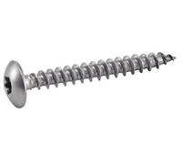 Acton Vis à bois tête cylindrique large six lobes pour pentures Inox A2 6x40 mm - Boîte de 100