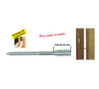 Boîte 100 Vis top roc bois ING FIXATIONS - 6x120 mm - Fil.22 mm + chevilles - A430030