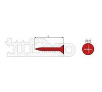 Scell-it Vis PVC PLAST PVCPB42045 – boîte 1000, 4.2x45 mm, tête fraisée 120°, PH2, acier zingué
