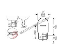 BOÎTE 10PZ LAMPES AMPOULES OSRAM 12V 21W W3X16D W21W TOUT-VERRE POUR FLÈCHES