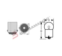 Ampoule secondaire OSRAM R5W Standard 12V, 5W, 10 pièce