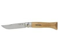 boite 12 couteaux inox 9vri manche hêtre 12 cm virole tournante opinel 952.09