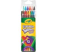 Boîte 12 crayons de couleurs twistables et gommables Crayola G