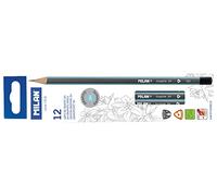 Milan Boîte De 12 Crayons Triangulaires 2h Multicolore Multicolore One Size