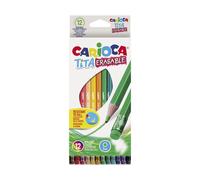 Boîte 12 Marqueurs Couelurs Effaçables Carioca 42897